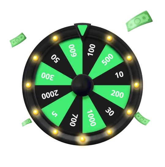 Wheel with money